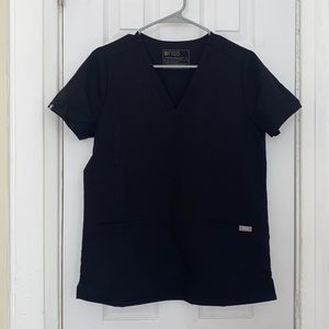 Black scrub top from figs